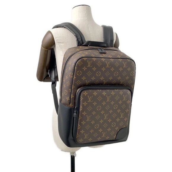 LOUIS VUITTON Dean Backpack Monogram Macassar Canvas Brown/Noir M45335 - Picture 10 of 12